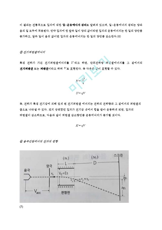 [일반 뮬리학 실험2] 음극선의 편향 결과 레포트.hwp